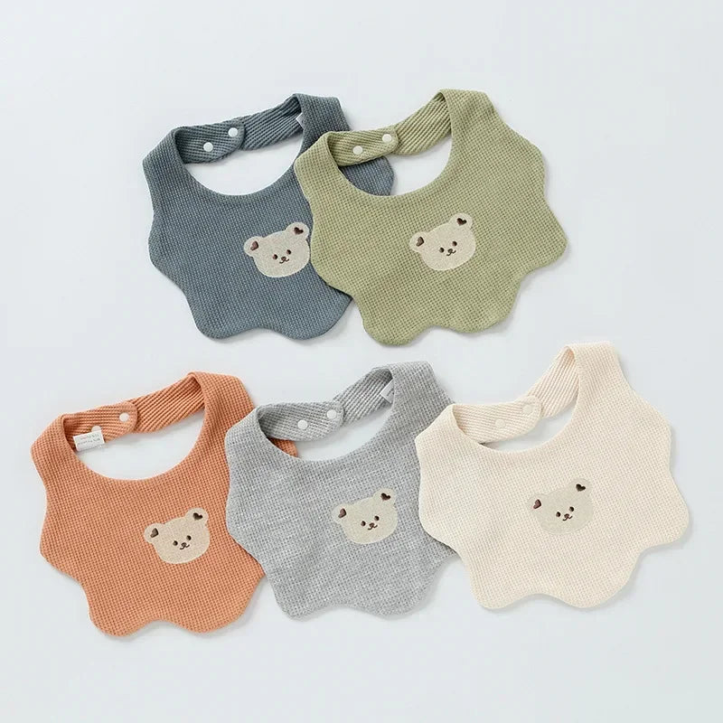 Bear Detail Soft Cotton Bib